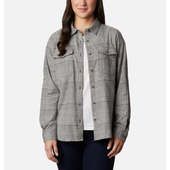 Columbia Pine Street Stretch Flannel, Camisa Creme Para Mujer | 960745-SIF